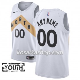 Dres Toronto Raptors Prilagođeni Nike 2018-19 City Edition Bijela Swingman - Dječji